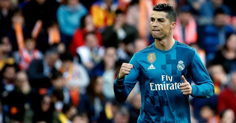 Cristiano Ronaldo, durante el partido ante el Valencia del pasado fin de semana