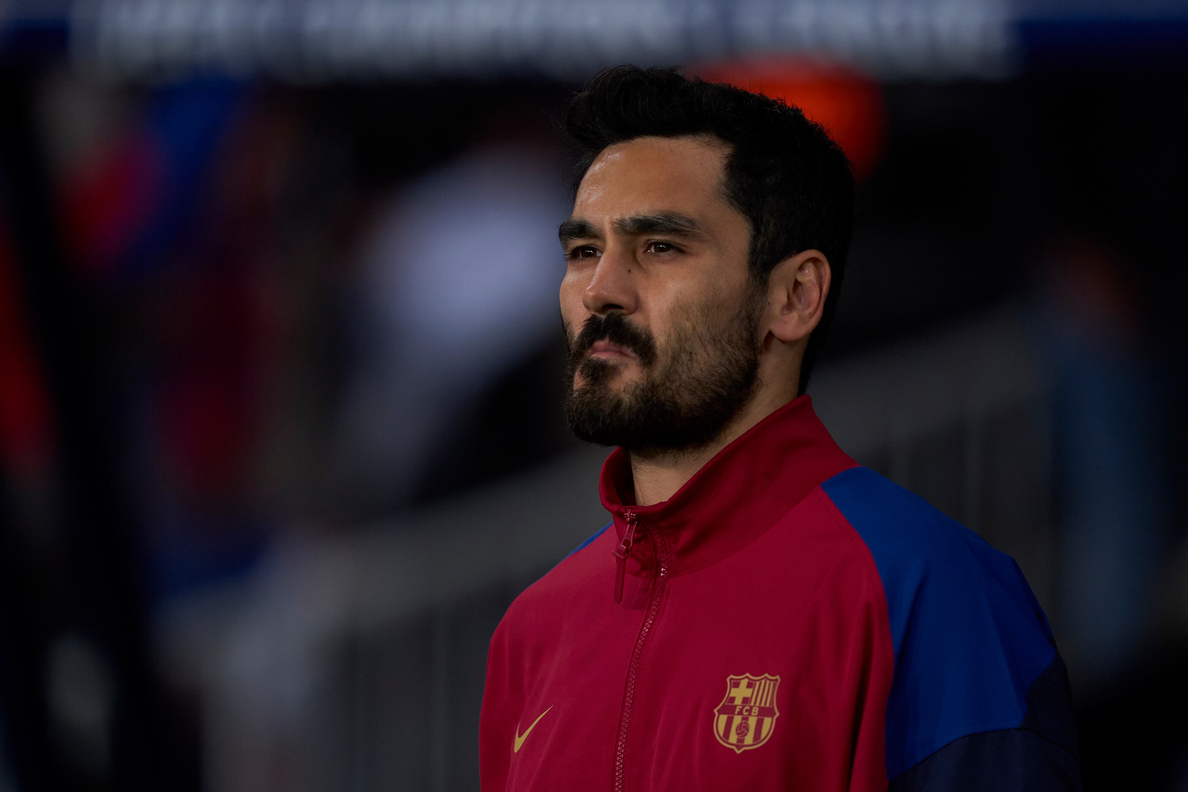 Ilkay Gündogan, en la previa de un partido del FC Barcelona