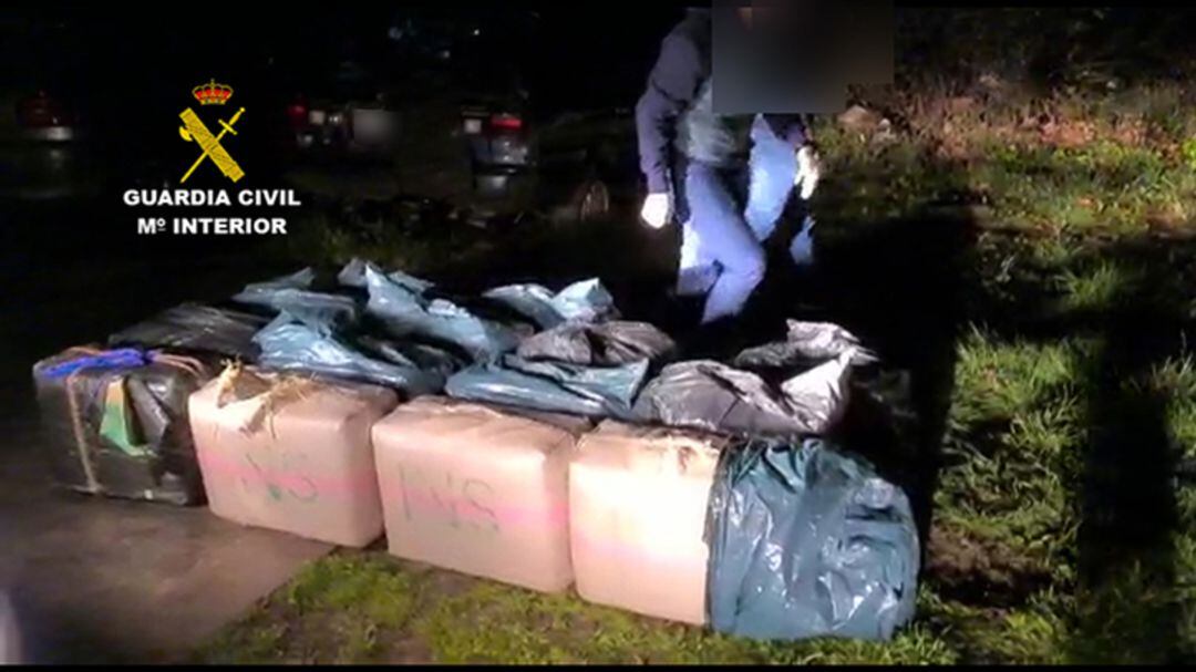 Parte del incautamiento encontrado en la furgoneta 