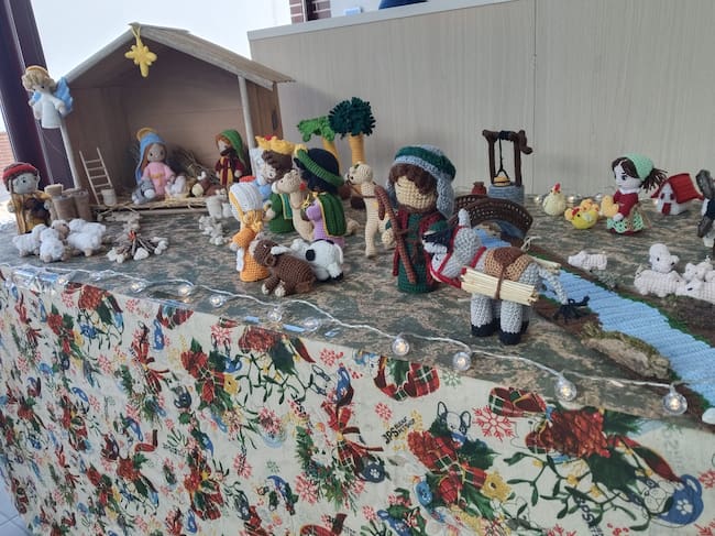 Belén de crochet en Miramar