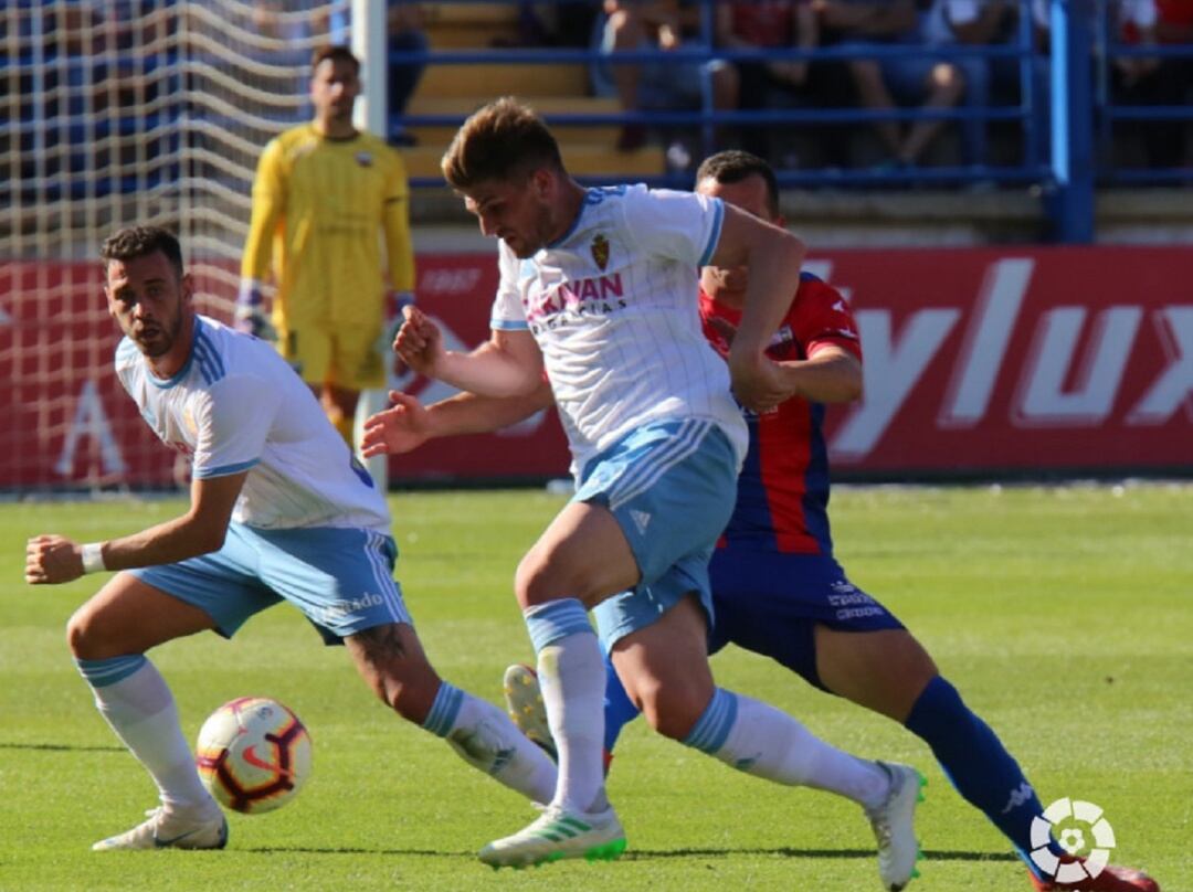 Guti, en una acción del último partido en el campo del Extremadura