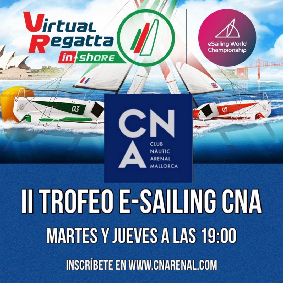 Cartel del II Trofeo E-Sailing CNA