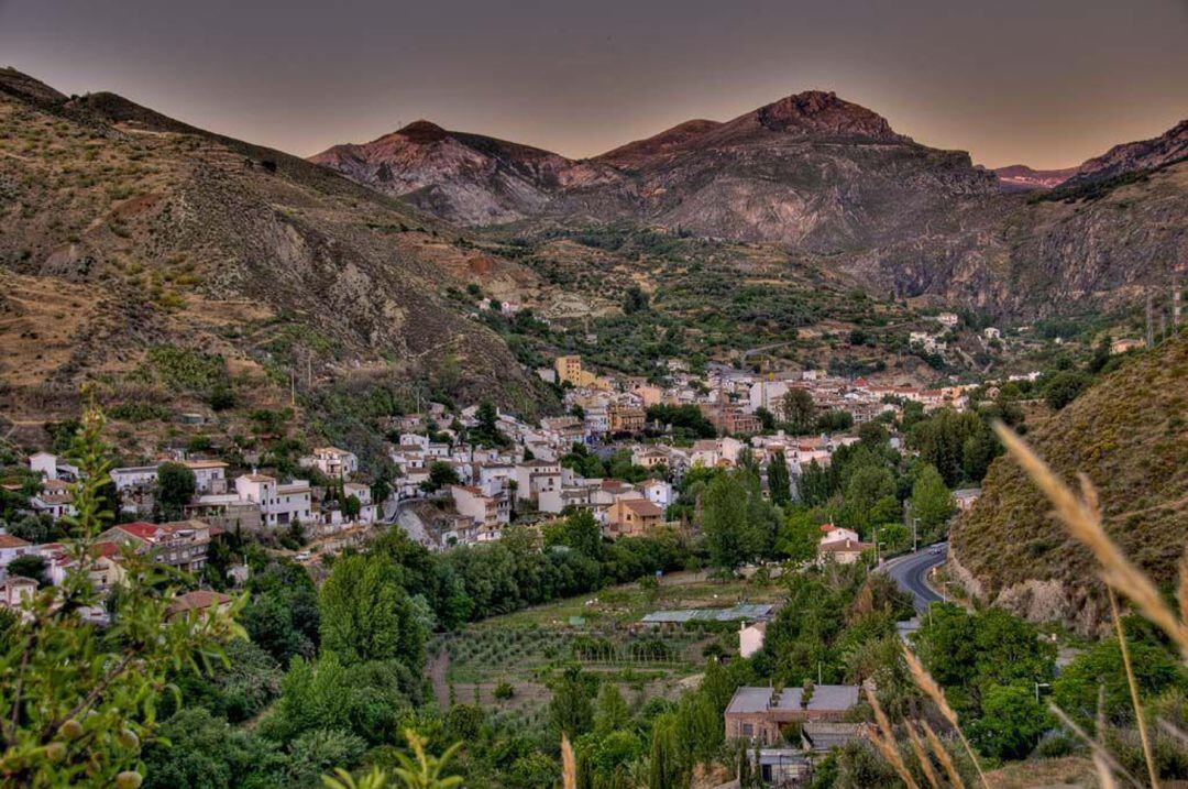 Vista de la localidad de Monachil (Granada)