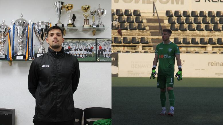 A la izquierda, Dani García que se incorpora al Ontinyent 1931; a la derecha, Dani Cerdà, quien deja su puesto en el club