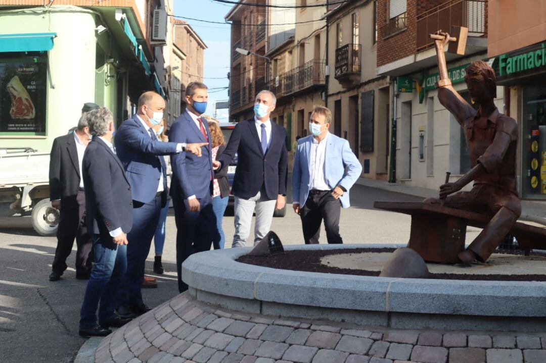 Visita del consejero de Presidencia a Cantalejo