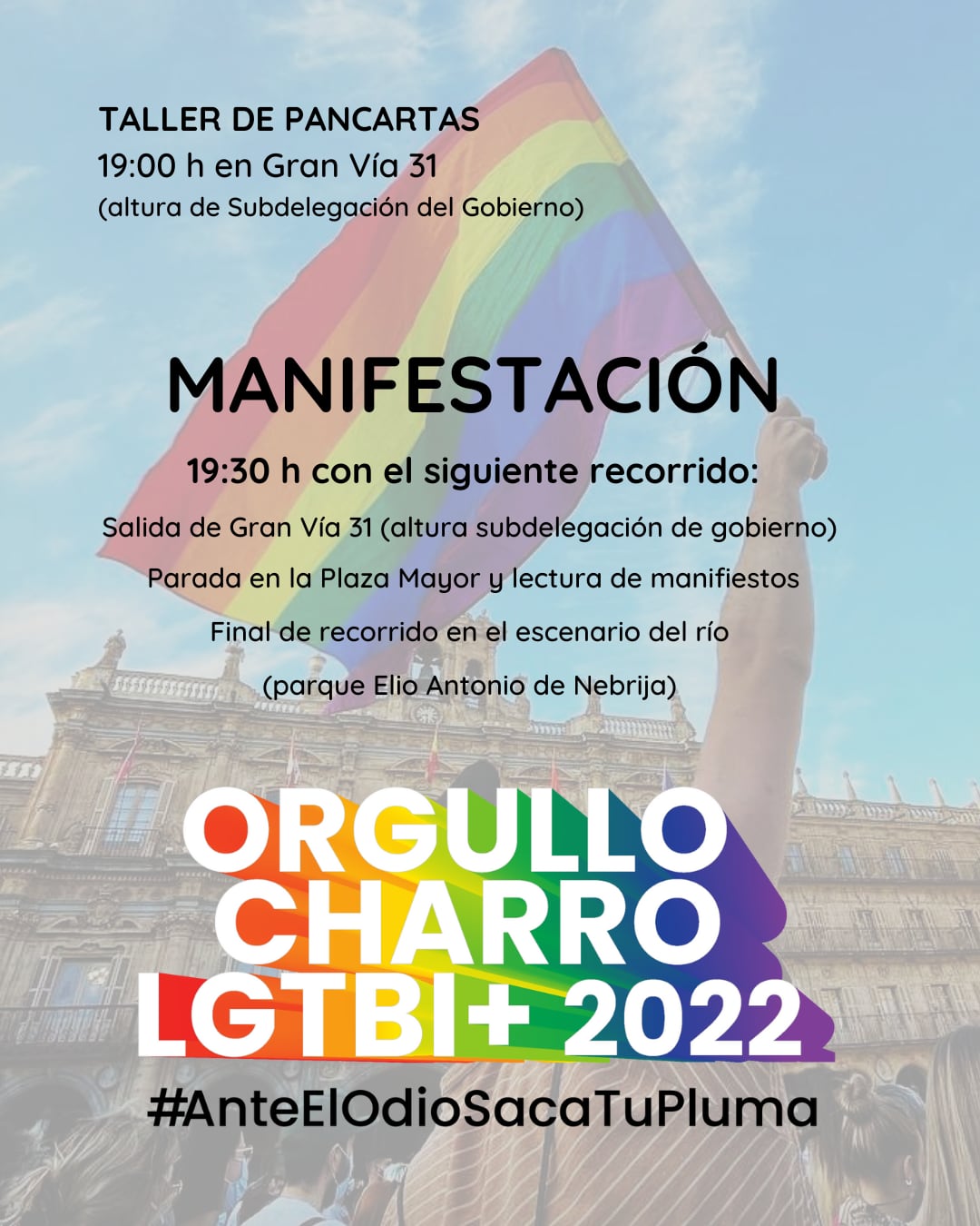 Imagen del cartel de la manifestación del Orgullo Gay