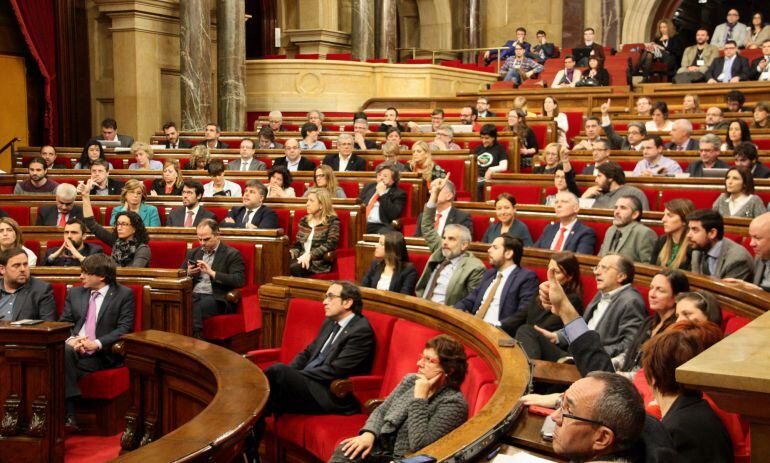 Una imagen del pleno del Parlament de Cataluña de esta misma semana 