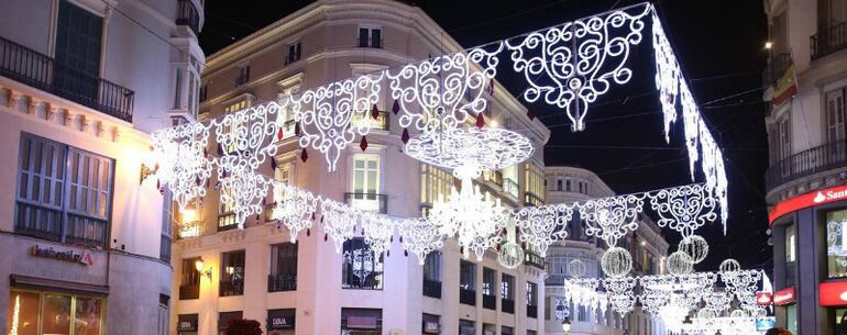 Luces de Navidad en calle Larios