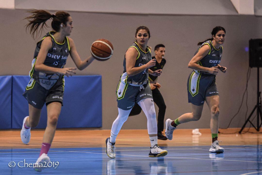 Ana Sáez durante un partido de temporada