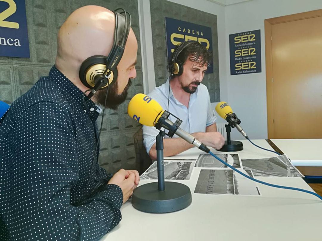 Tom, en una visita a los estudios de SER Deportivos Salamanca.