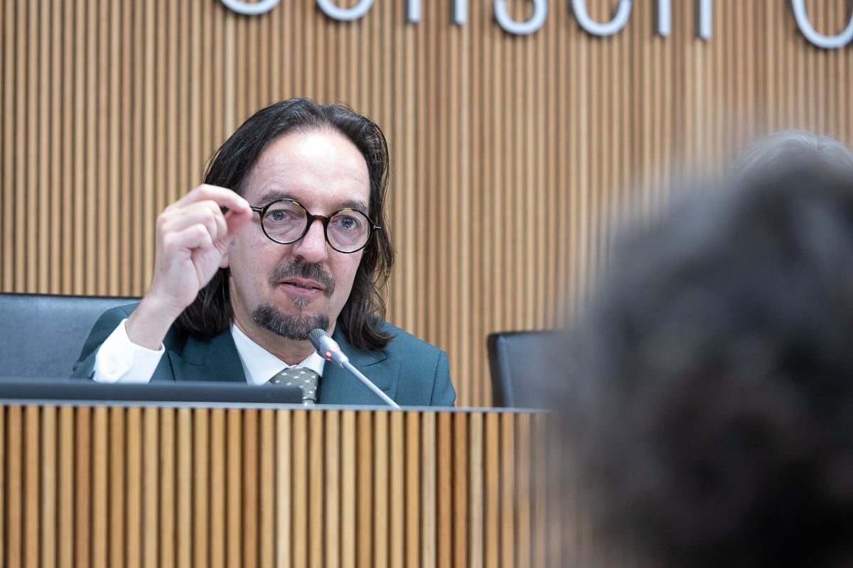 El secretari d&#039;Estat per a les Relacions amb la Unió Europea, Landry Riba, durant una compareixença davant la comissió legislativa d&#039;exteriors