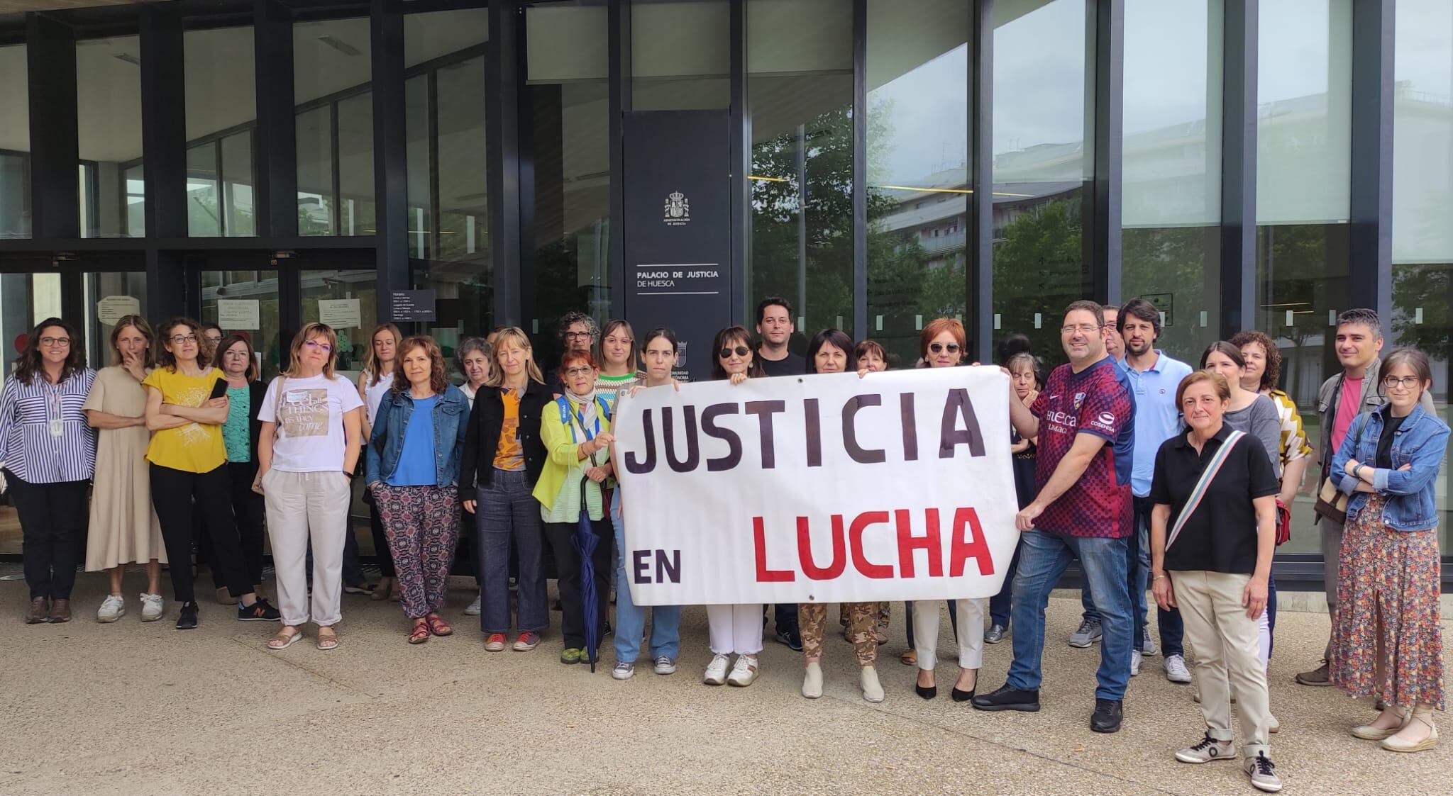 Miembros de UGT de la Huelga de Justicia.