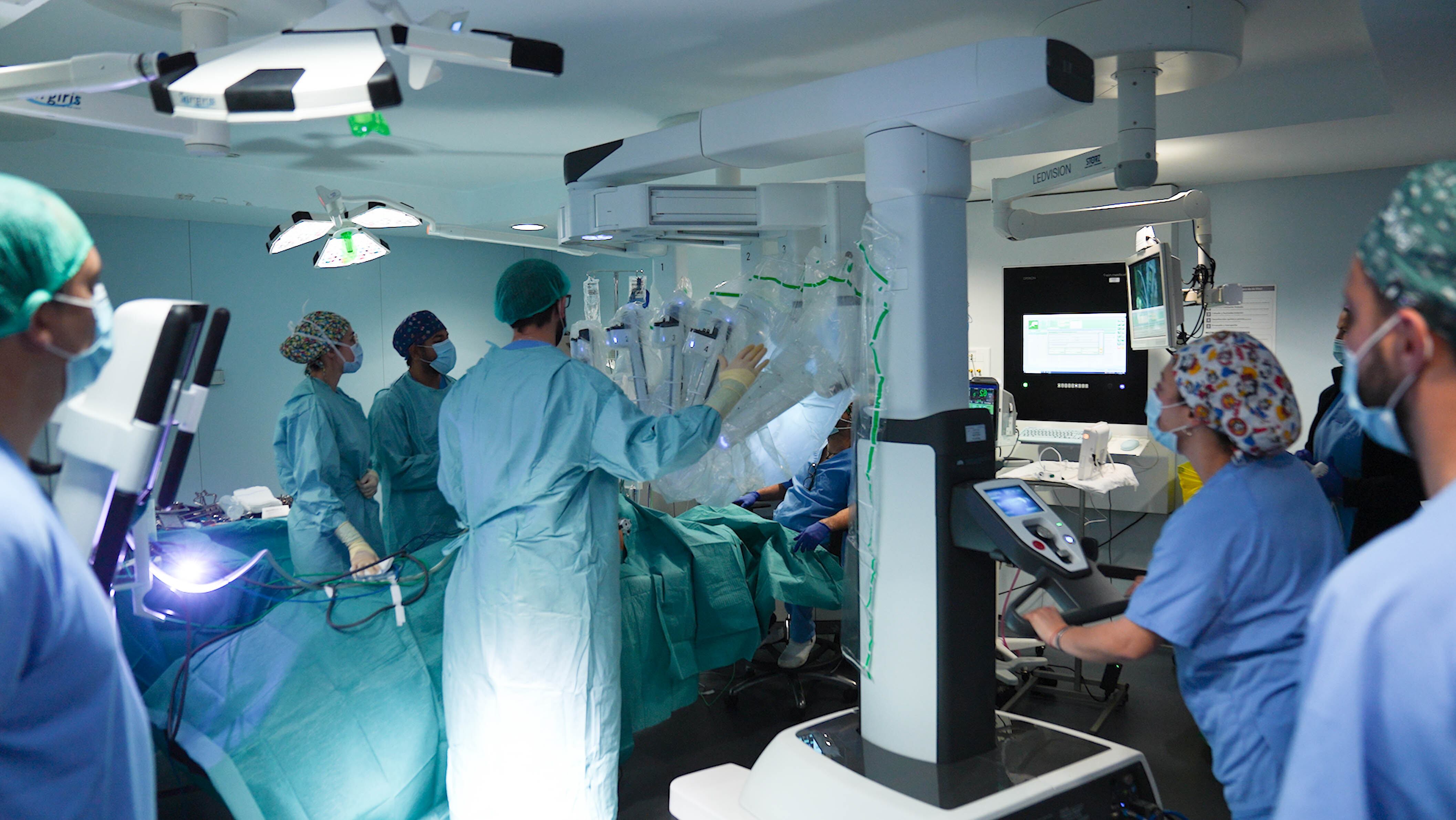 Imagen de los preparativos de la intervención