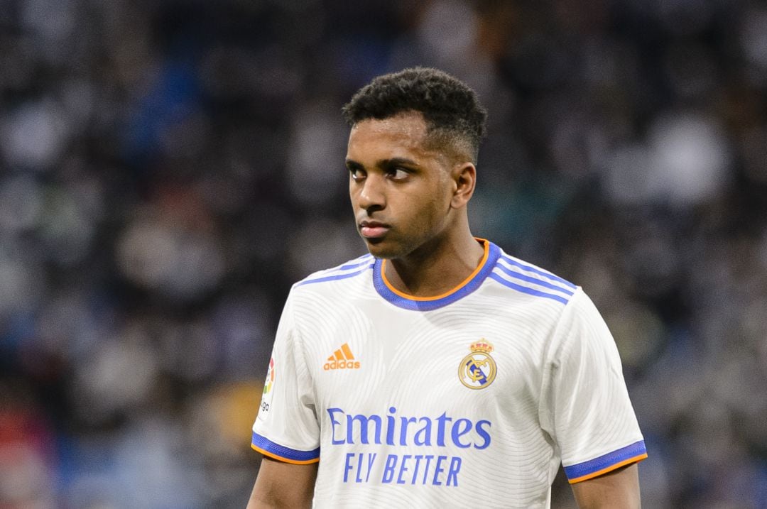 Rodrygo Goes durante un partido de Liga con el Real Madrid