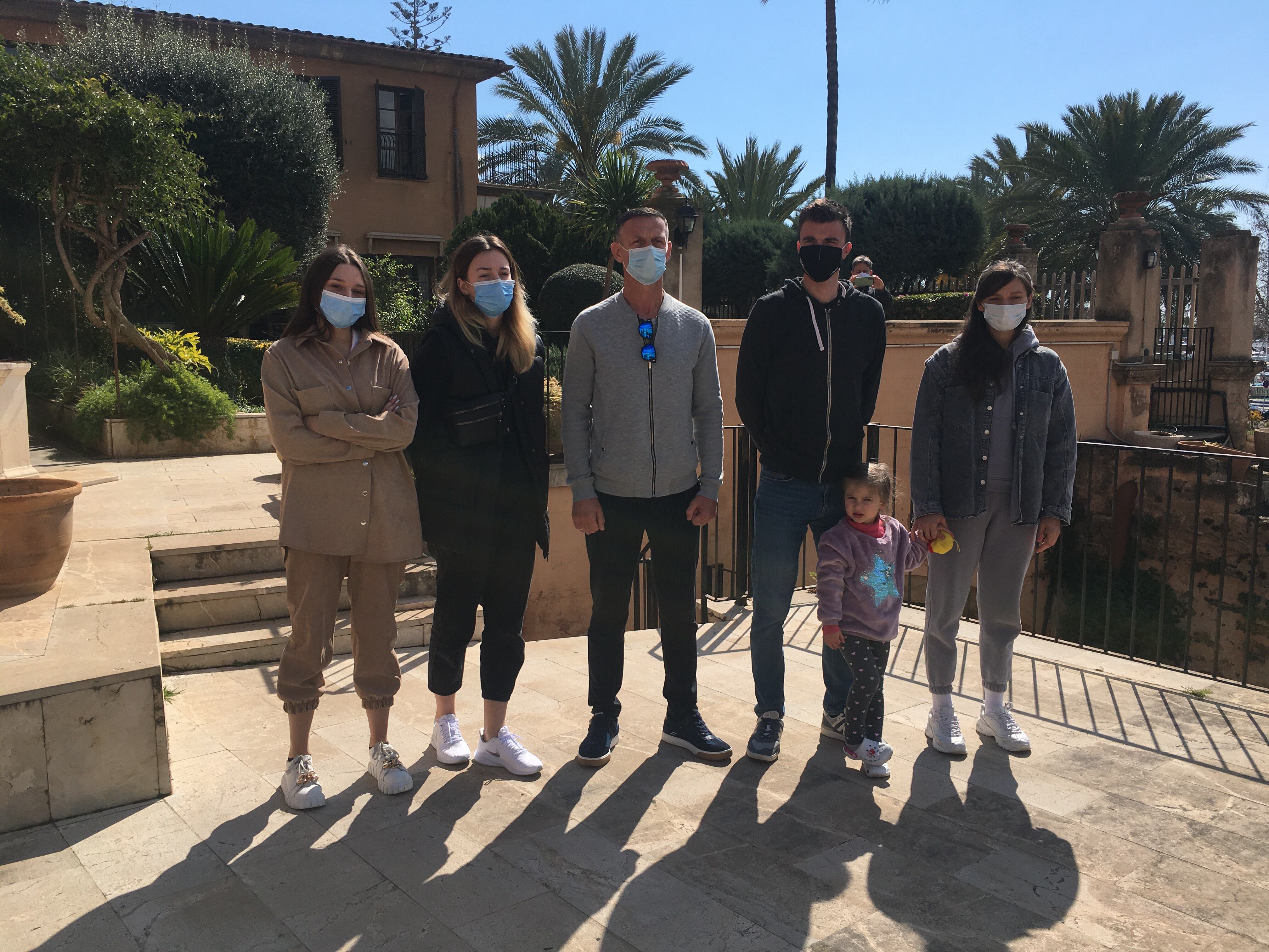 Llegan refugiados de Ucrania a Palma