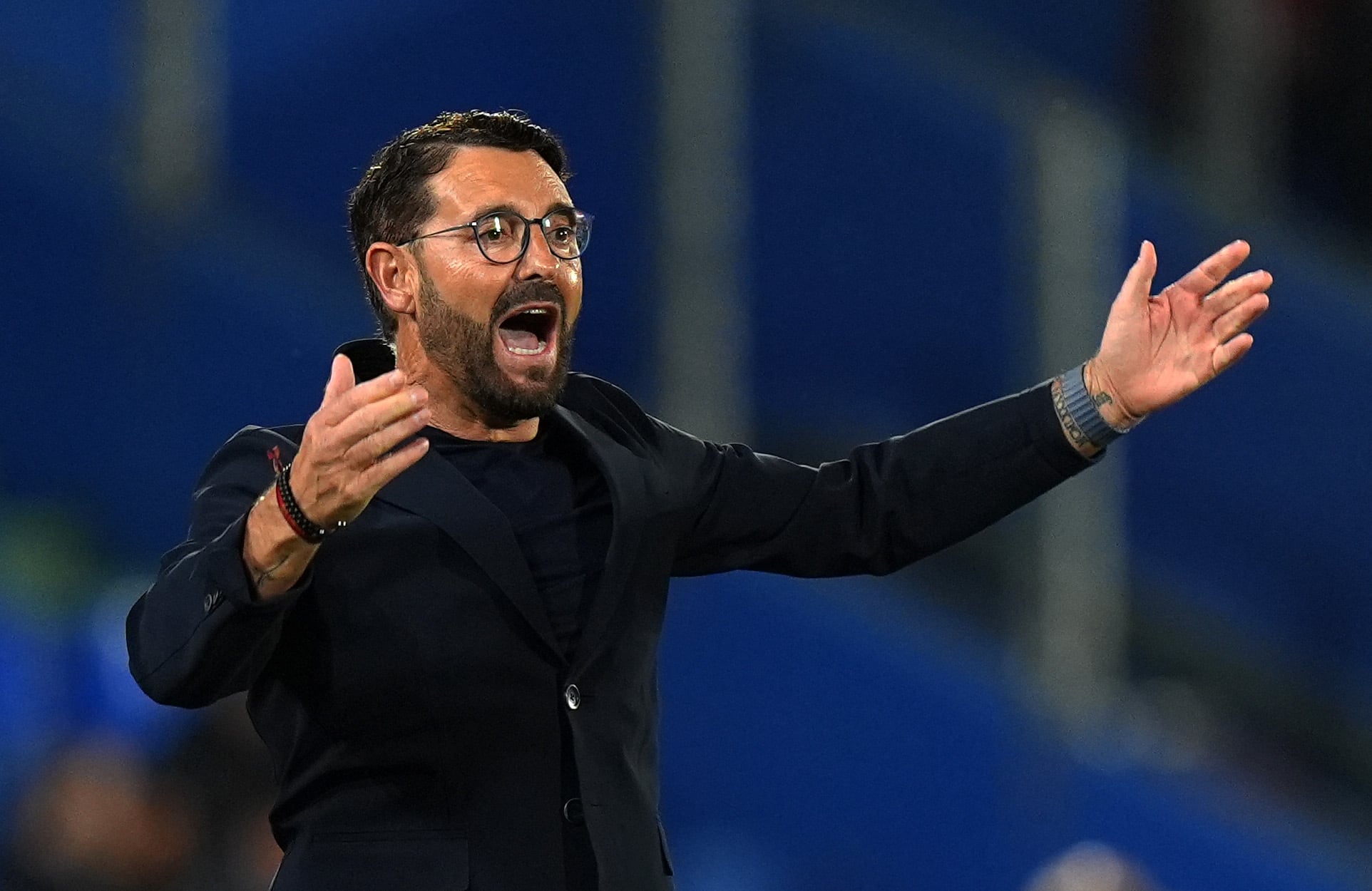 José Bordalás, durante el partido de Liga entre Getafe CF y Athletic Club