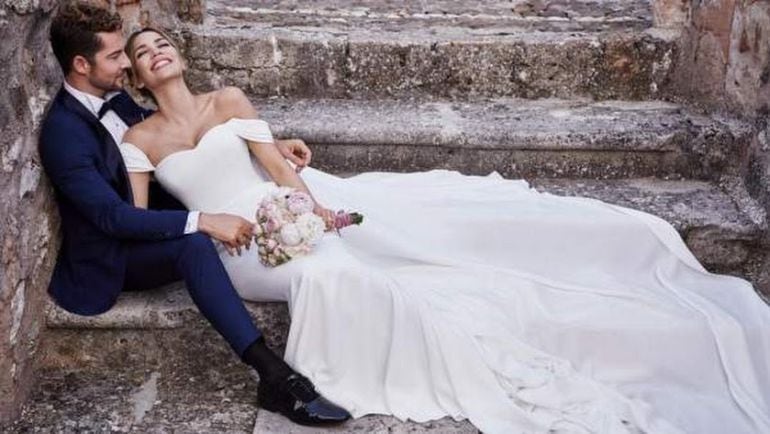 David Bisbal y Rosanna Zanetti posan después de su boda secreta