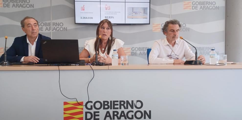 Responsables sanitarios de Aragón en su comparecencia