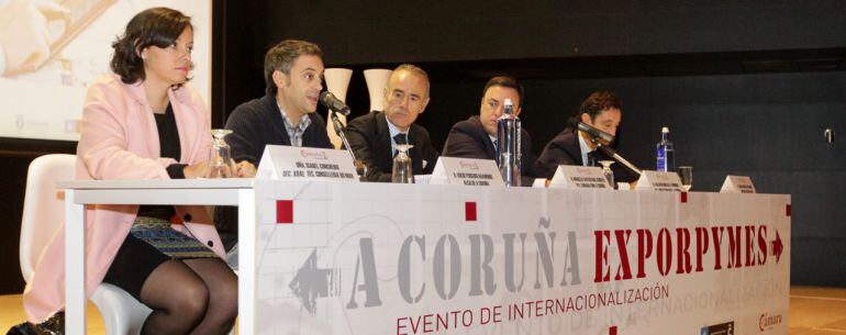 Xulio Ferreiro, alcalde de A Coruña, en Exporpymes