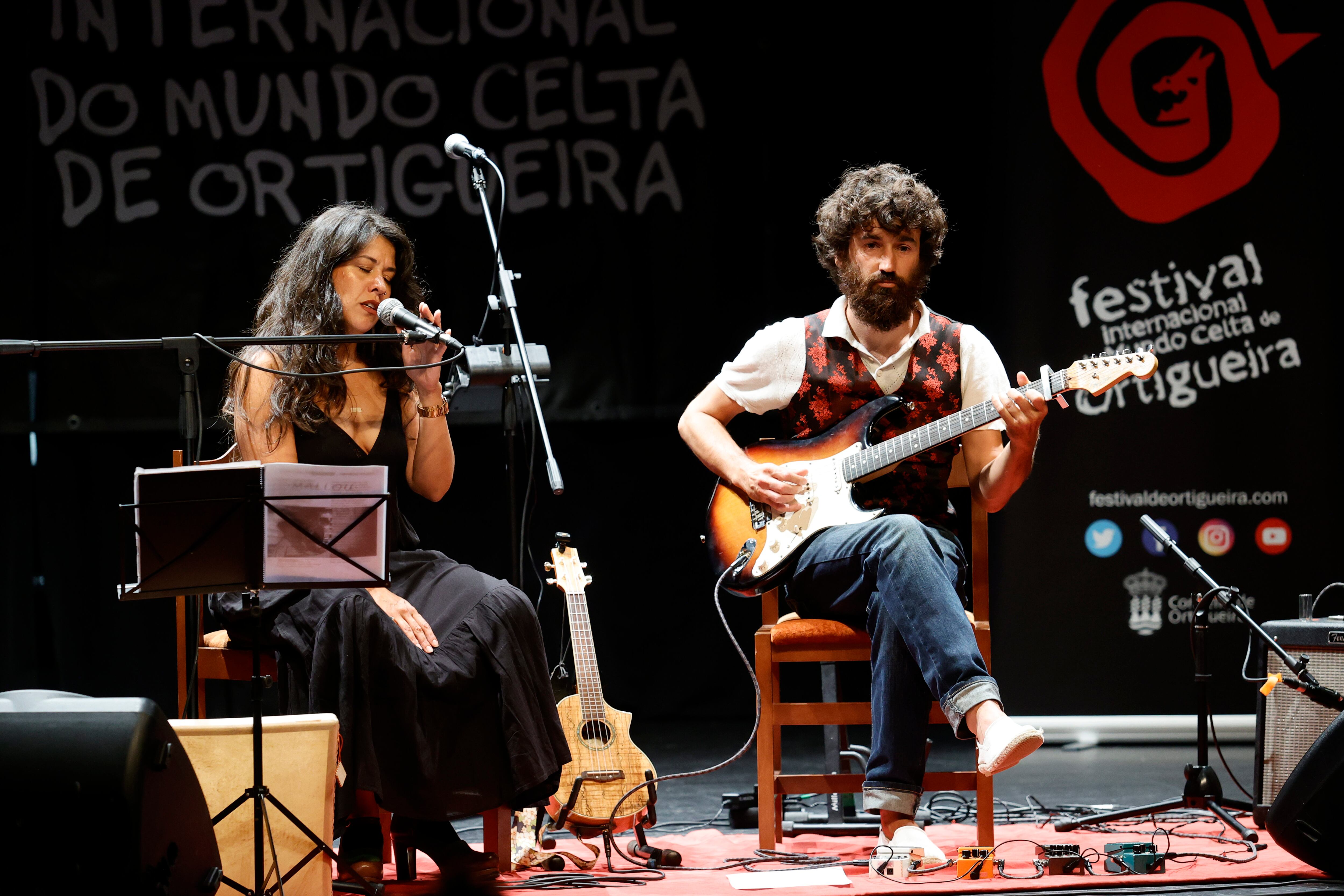 ORTIGUEIRA, 12/07/2023.- El grupo Mallou, este miércoles en el Festival Internacional do Mundo Celta de Ortigueira. EFE/ Kiko Delgado.