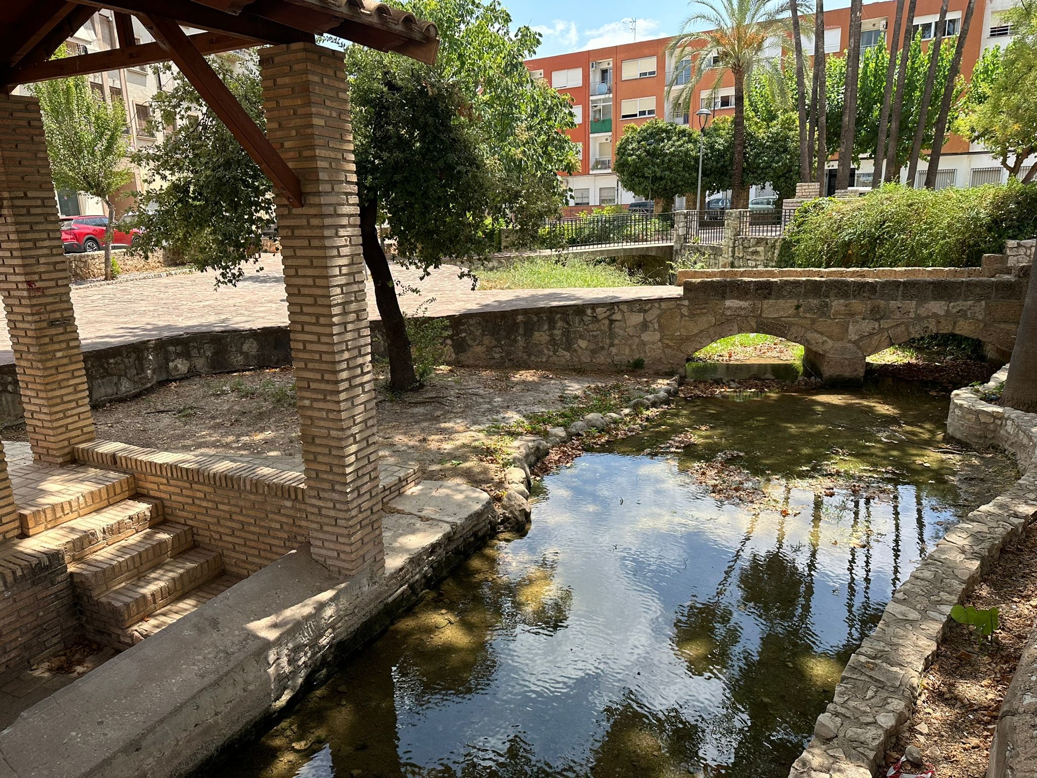 El Riu dels Sants a su paso por Canals