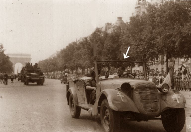 Amado Granell entra en Paris al frente de La Nueve (24 de agosto de 1944)