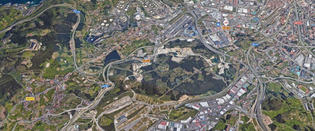 Zona por la que discurriría la cuarta ronda