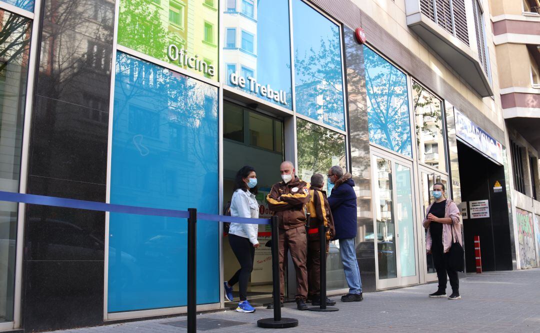 Imatge d'arxiu de l'Oficina de Treball del carrer Sepúlveda de Barcelona