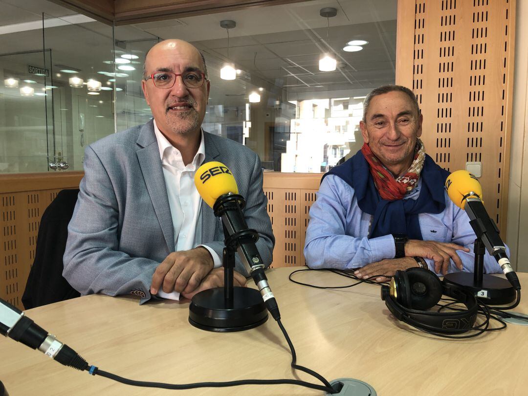 Ramon Brugada i Joan San als estudis de la SER