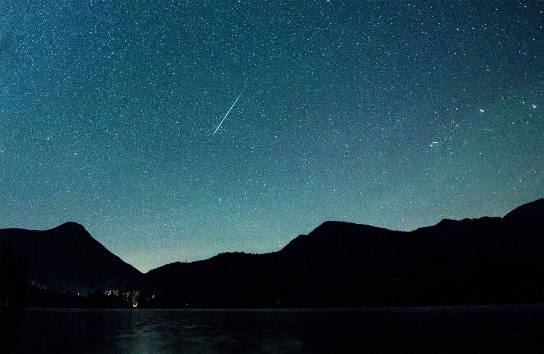 Foto de archivo de agosto de 2018 de la &#039;lluvia de estrellas&#039;