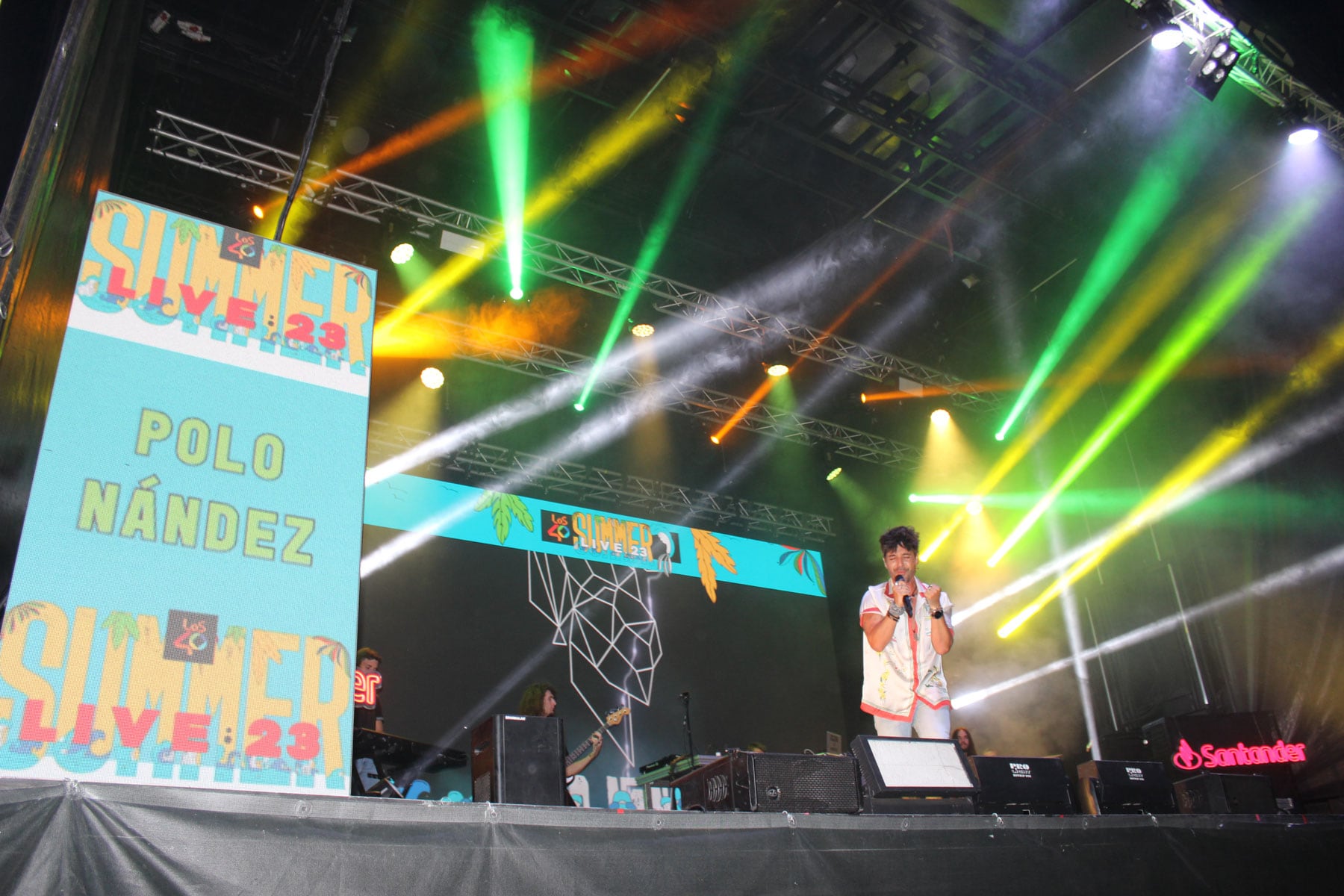 Polo Nández durante su inesperada actuación que no estaba en el programa inicial