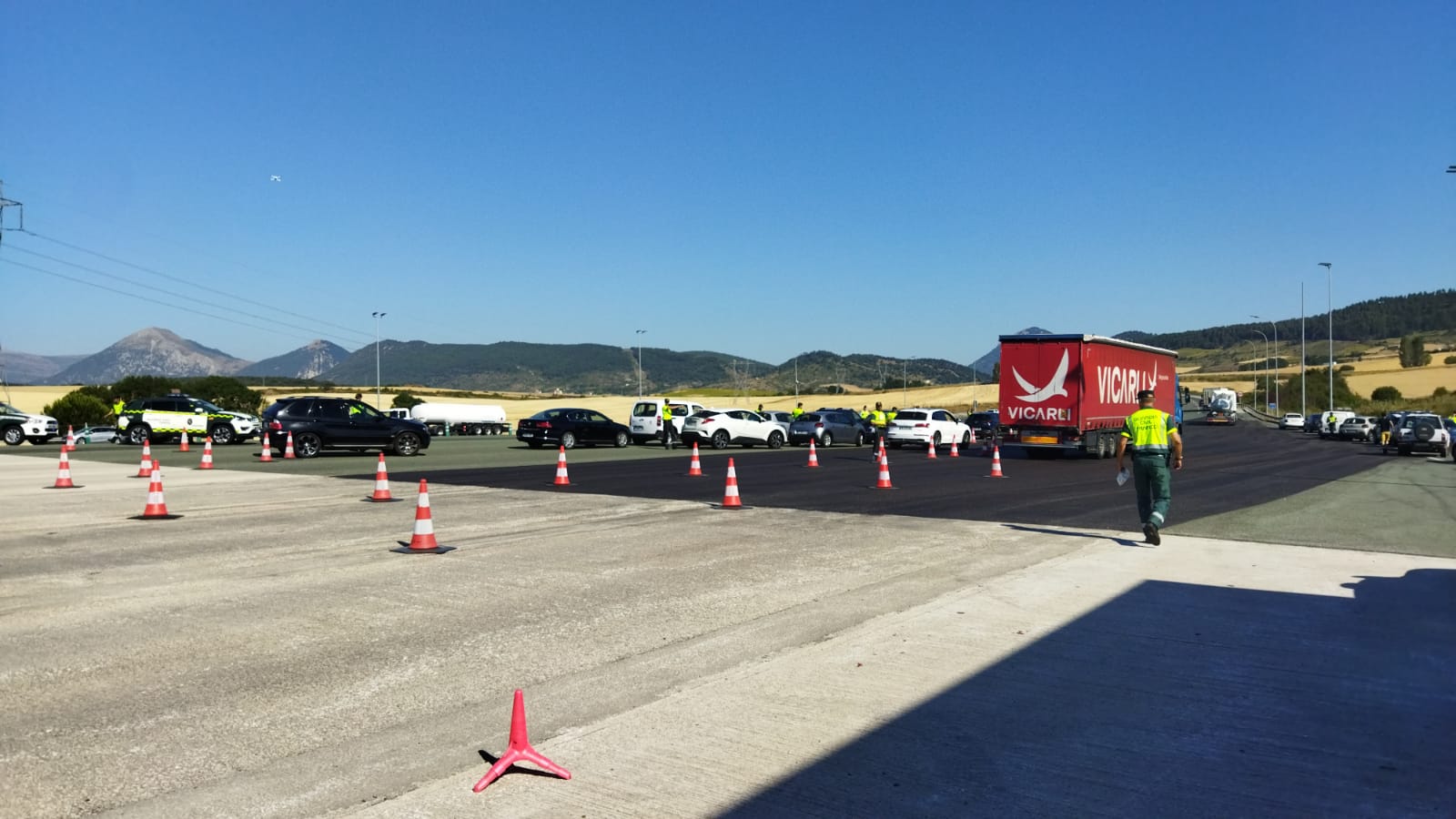 Control de tráfico de la Guardia Civil