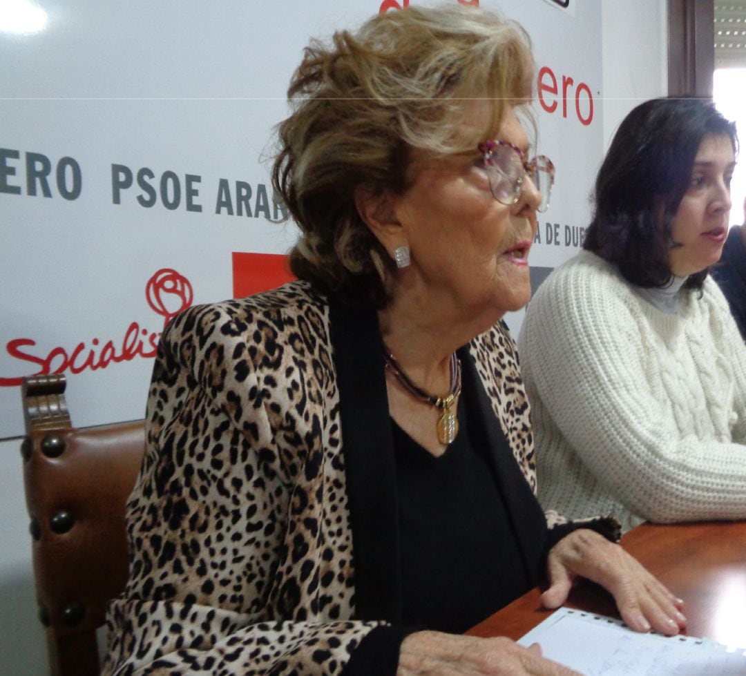 Imagen de archivo de Leonisa Ull con Mar Alcalde en la sede del PSOE