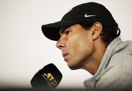 Rafael Nadal en el Media Day del torneo de Roma.