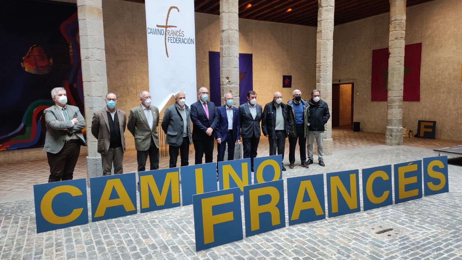 Presentación de  Camino Francés Federación, integrada por todas las asociaciones civiles jacobeas más importantes de las cinco comunidades autónomas del Camino Francés y que juntas dan cobijo al 80 por ciento de los peregrinos que recorren el itinerario