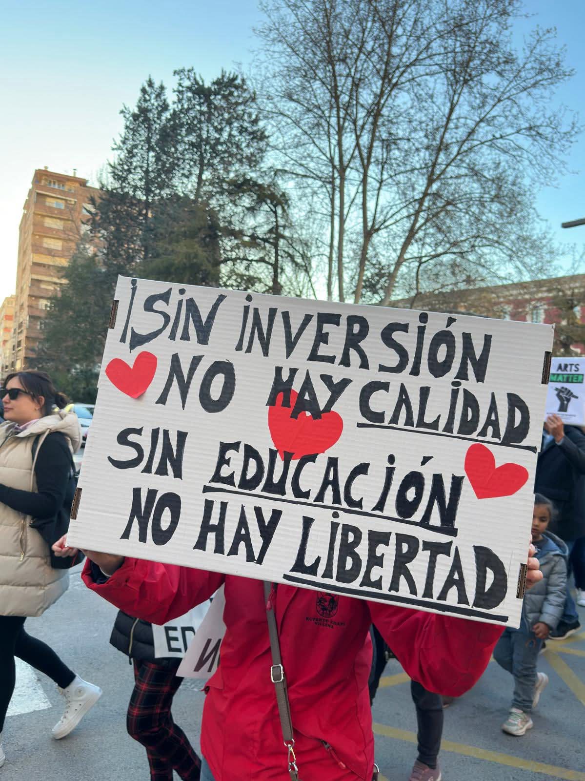 Manifestación en Villena