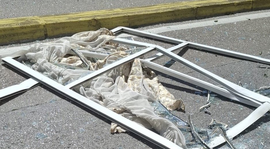 Desperfectos tras la explosión