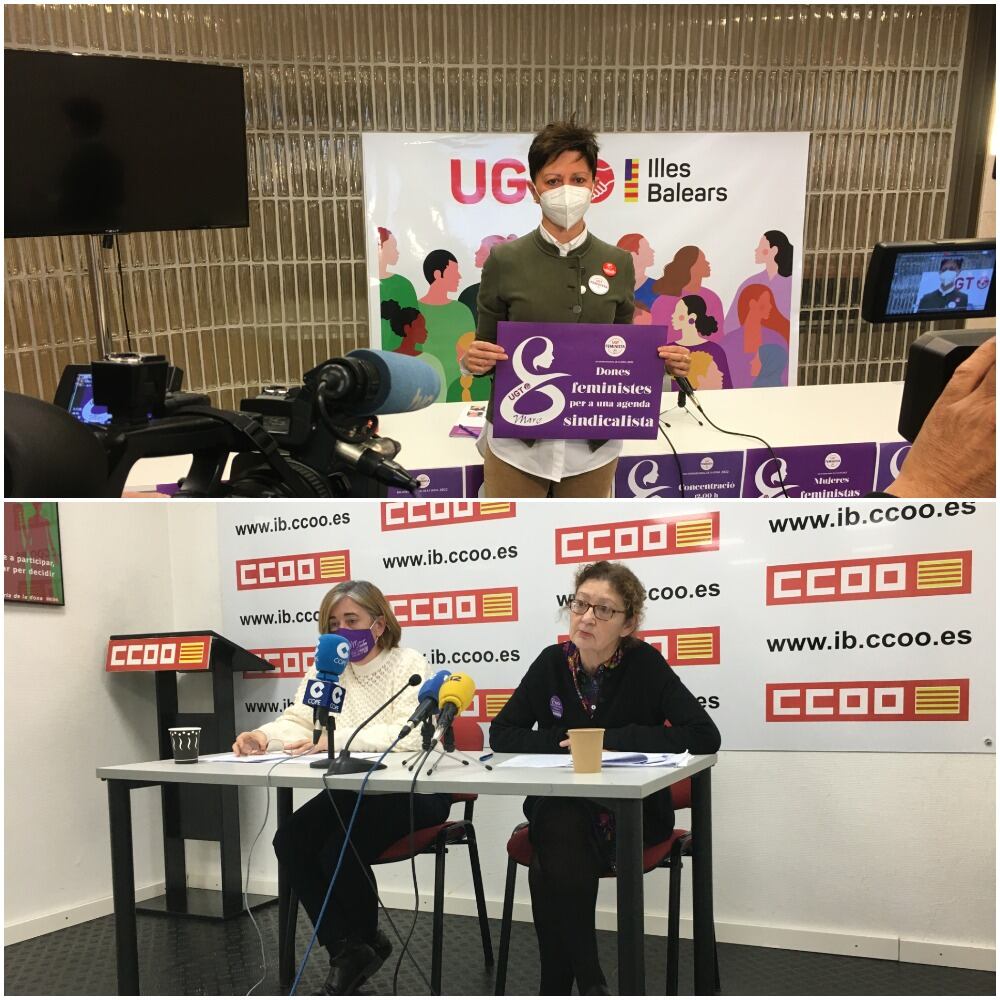 UGT y CCOO presentan sus informes con motivo del 8M