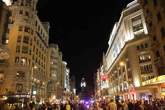 Miles de personas invadieron esta calle, uno de los escenarios más recurrentes en muchas películas