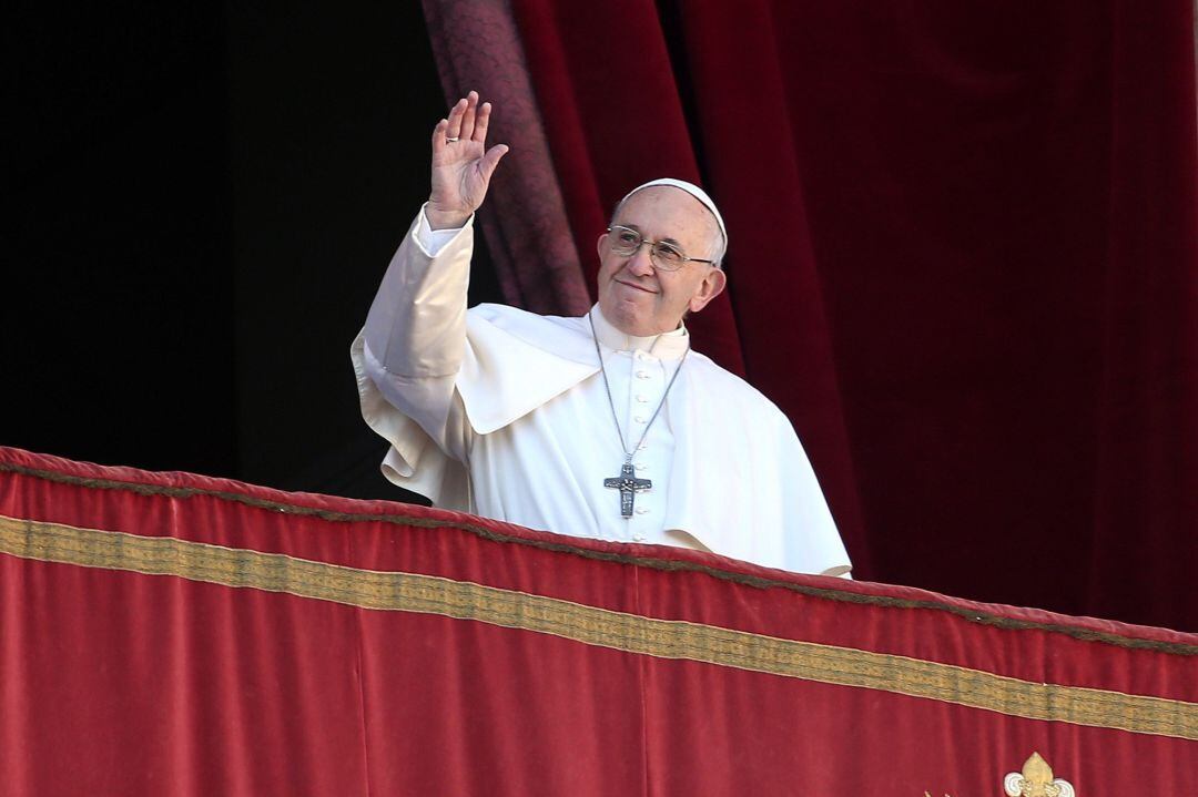 El papa Francisco, durante la bendición navideña &#039;Urbi et Orbi&#039;.