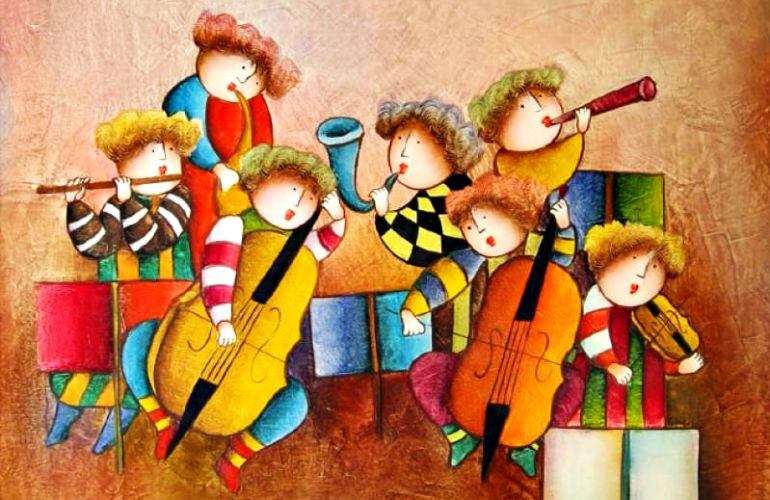 Kids Playing Instruments 