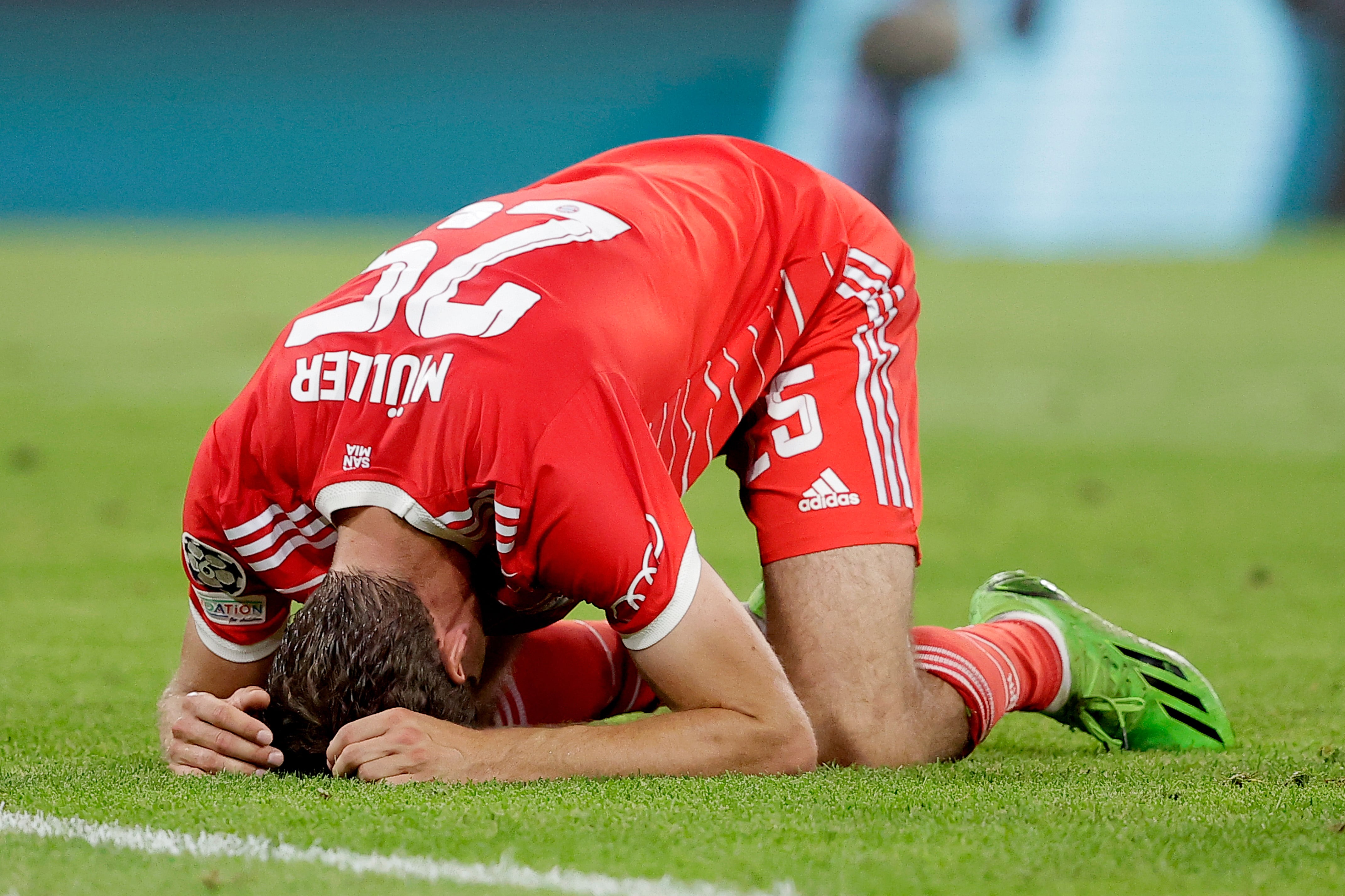 Thomas Müller, durante el partido del Bayern contra el Barça