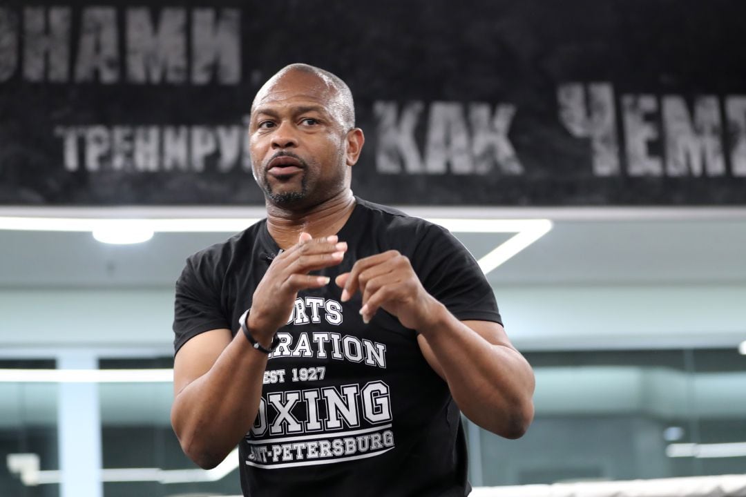 Roy Jones Jr. durante una masterclass