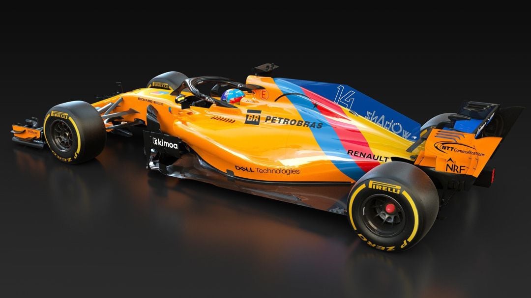 El equipo McLaren ha diseñado un coche especial para Fernando Alonso en su última carrera en la Fórmula 1, un diseño basado en los colores del casco con el que ha competido durante 18 años con los colores azul, rojo y amarillo que homenajean a las banderas de Asturias y de España. 
 
 