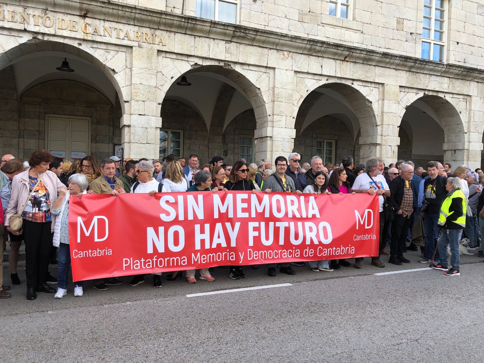 Manifestación contra la derogación de la ley