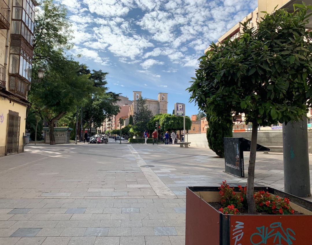 Entrada calle Mayor Guadalajara