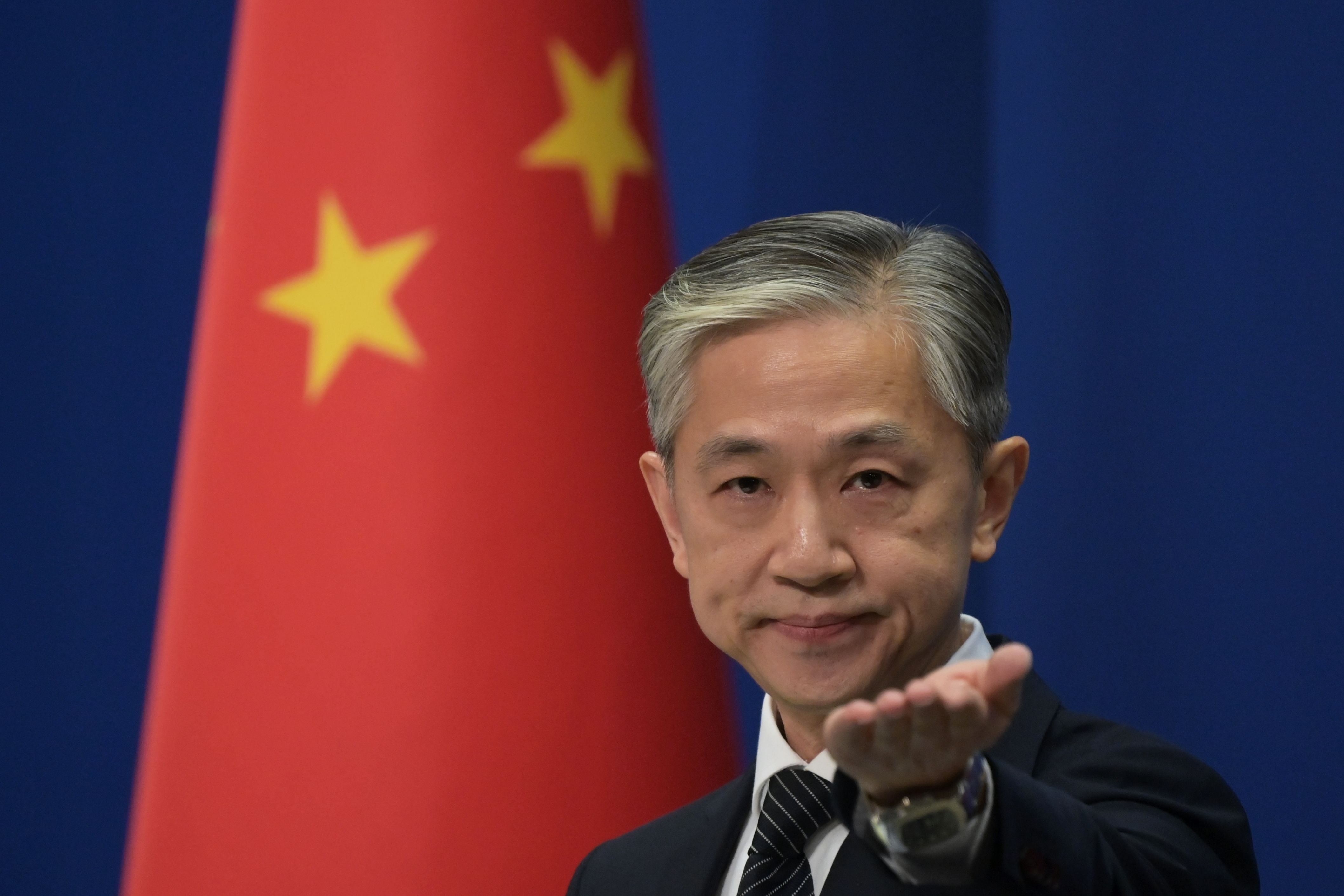 El portavoz del ministerio de Asuntos Exteriores de la República Popular de China, Wang Wenbin, durante una comparecencia de prensa celebrada el pasado 14 de diciembre