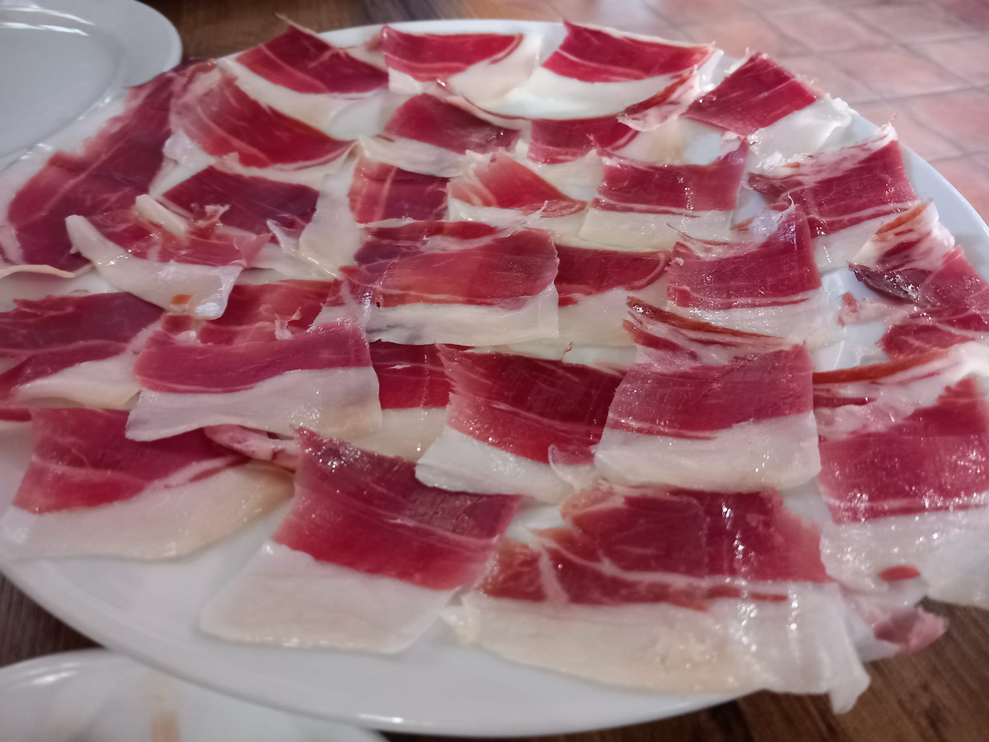 Ración de jamón ibérico