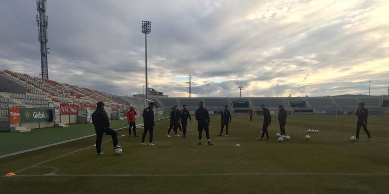 Entrenamiento del Conquense en la Fuensanta