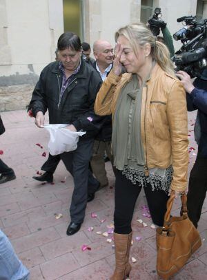 La exalcaldesa de Alicante, Sonia Castedo, a su llegada a los juzgados